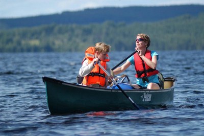 Canoetour with children